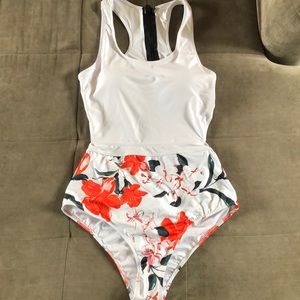 One piece bathing suit